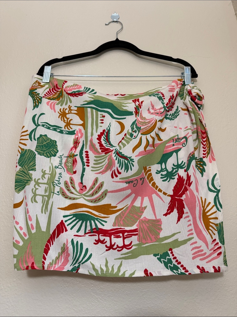 Sabrina Lauren Tropical Print Women’s Eurocoastal Island Vibe Skort Size XL